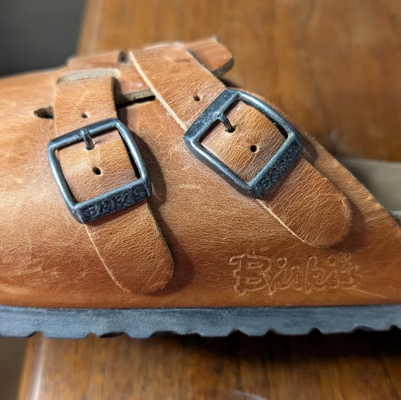 Birkenstocks Beige Leather Comfort Footpad - Picture 10 of 11